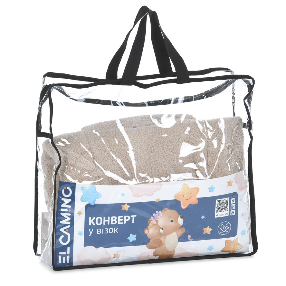 Конверт в коляску El Camino ME 1132 Footmuff Teddy Bear 80 х 37 см, застежки-молнии