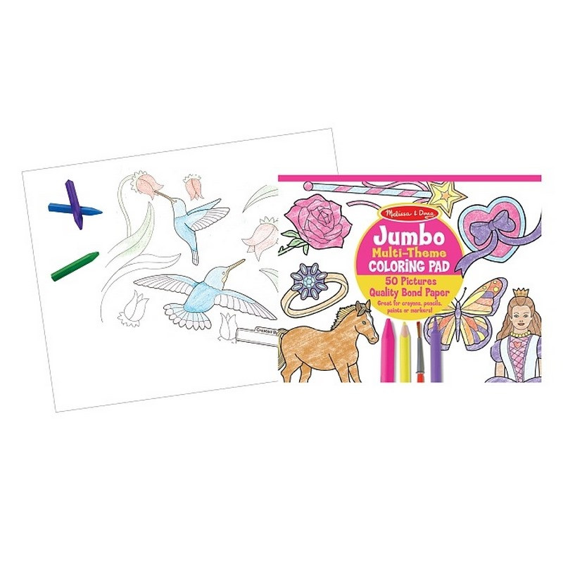Альбом розмальовок для дівчаток Melissa&Doug MD14225, 50 картинок