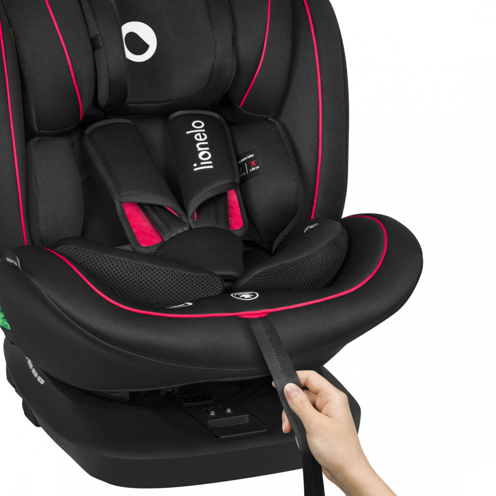 Дитяче автокрісло BASTIAAN Lionelo 70198807 I-SIZE, BLACK RED