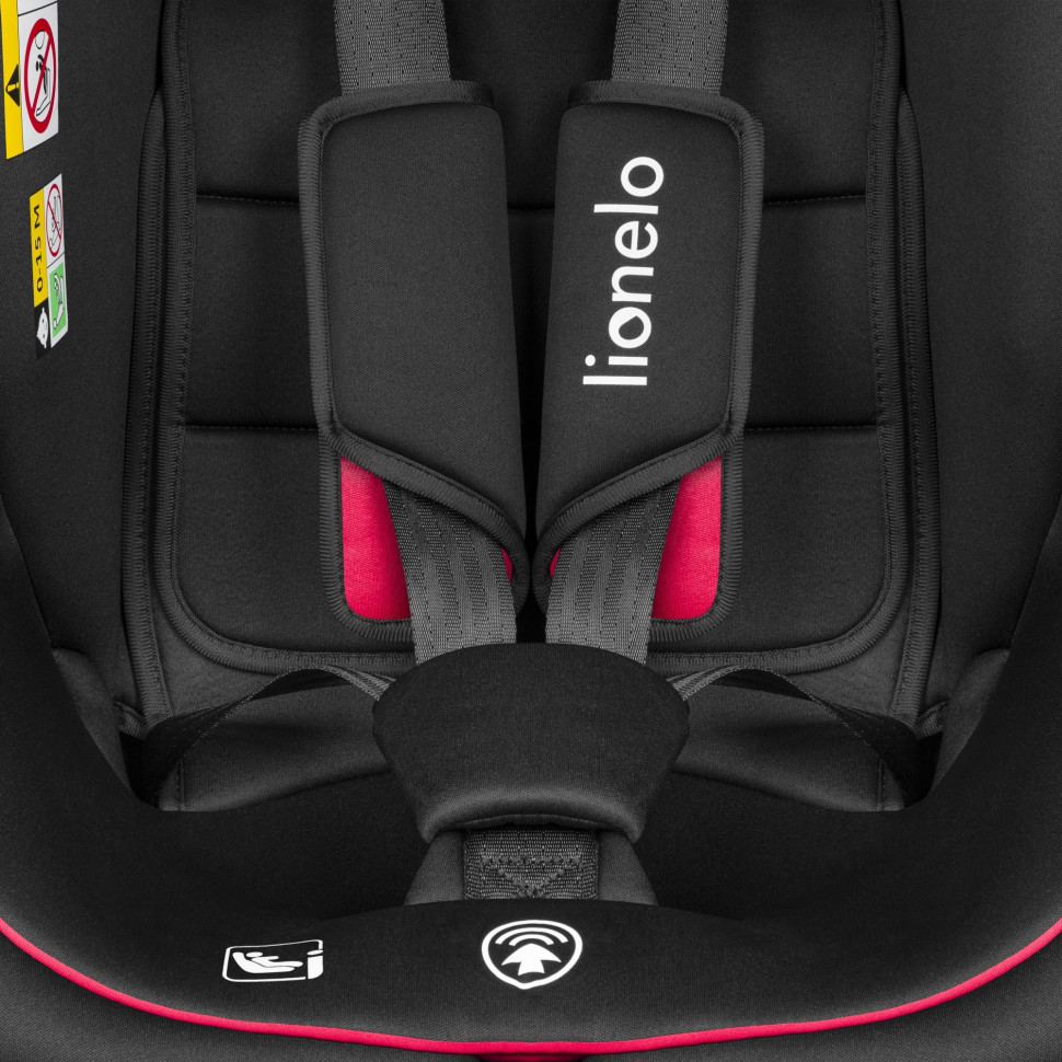 Дитяче автокрісло BASTIAAN Lionelo 70198807 I-SIZE, BLACK RED