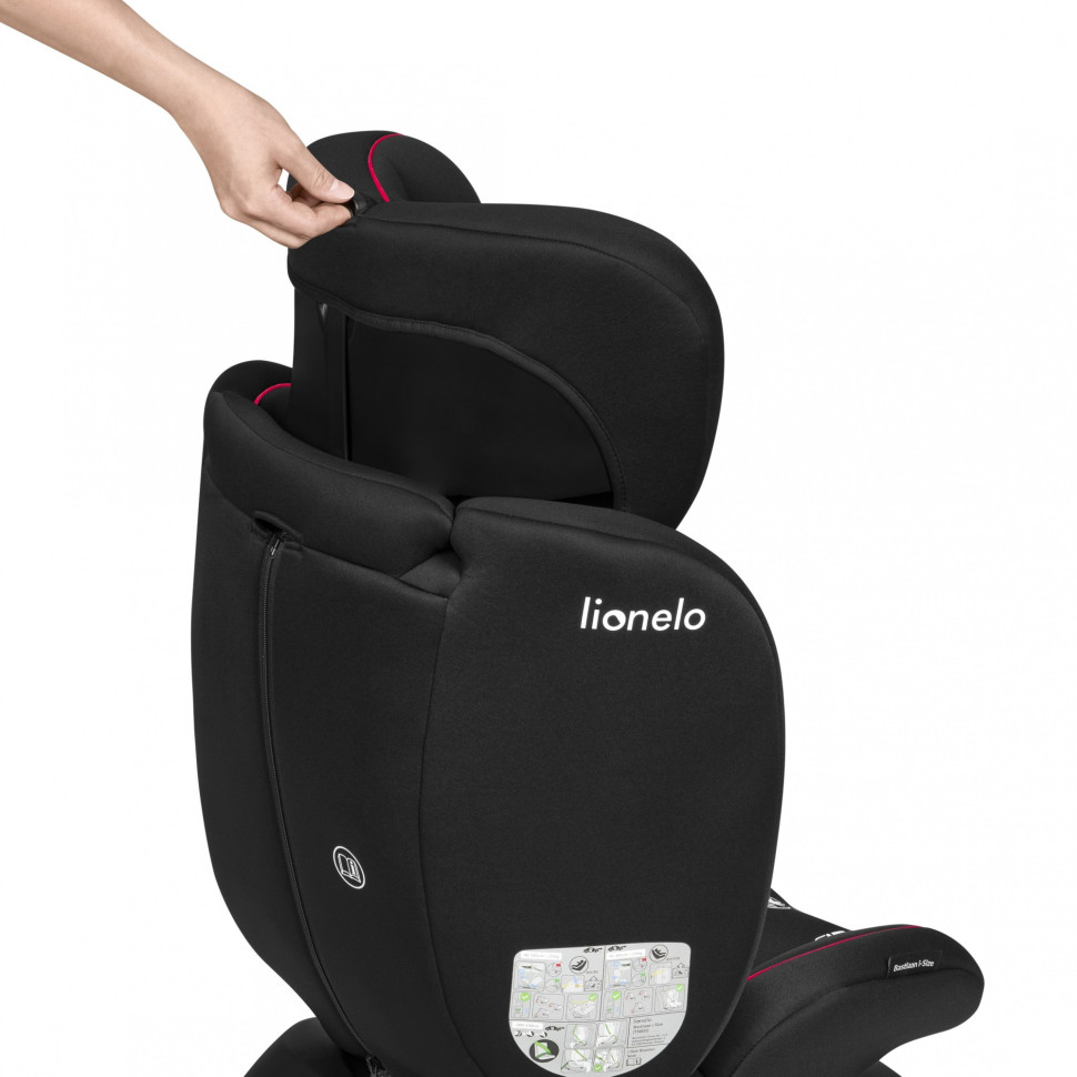 Дитяче автокрісло BASTIAAN Lionelo 70198807 I-SIZE, BLACK RED