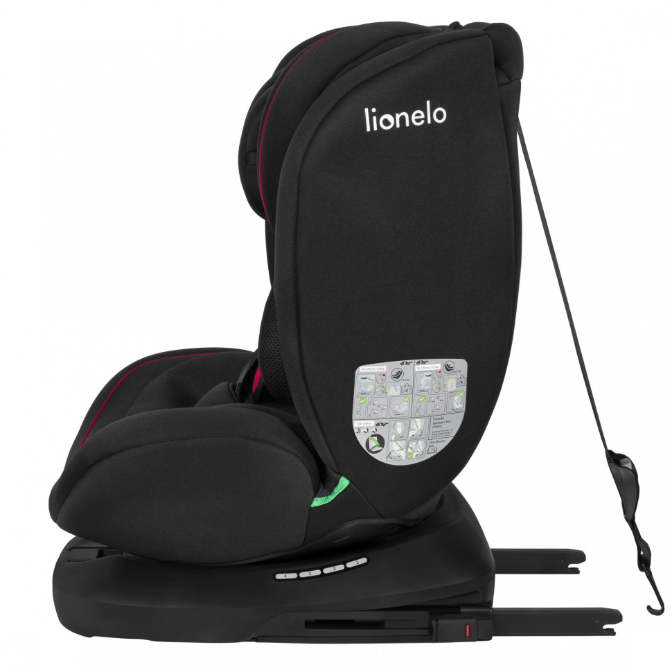 Дитяче автокрісло BASTIAAN Lionelo 70198807 I-SIZE, BLACK RED