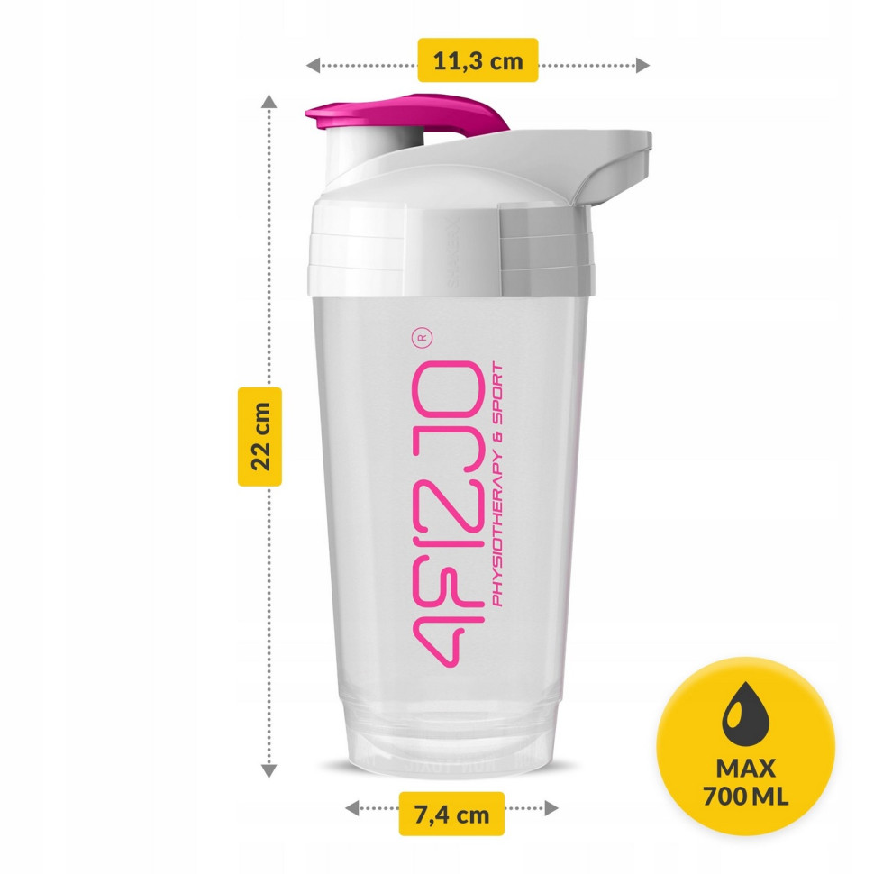 Шейкер спортивный Ultra 4FIZJO P-5905973407069 White/Pink 700 мл