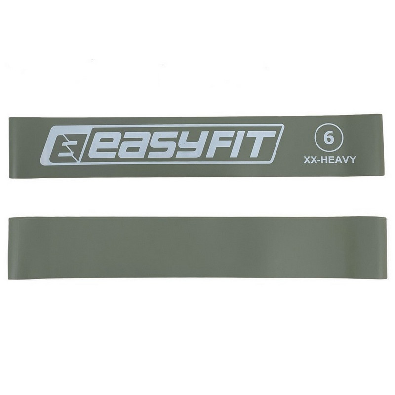 Гумка для фітнесу №6 EasyFit EF-1813-6 сірий 25 кг