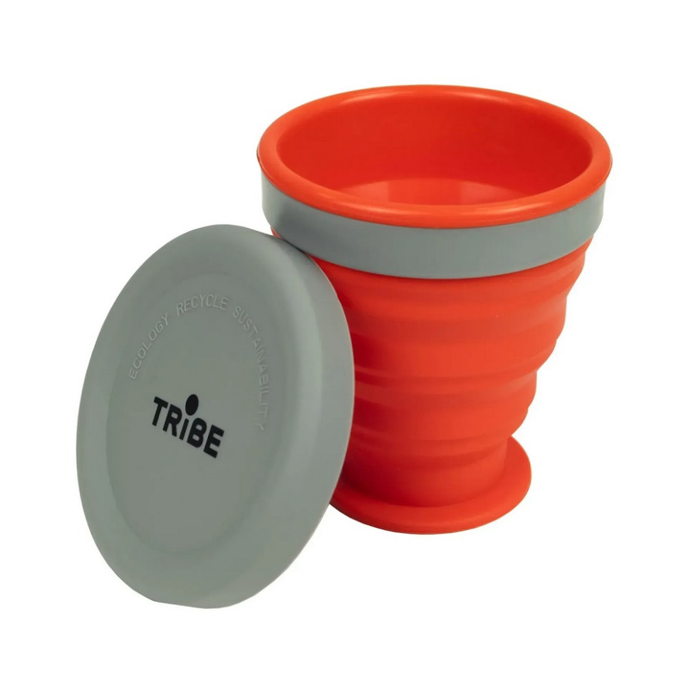 Стакан складаний Tribe T-FF-0001-terracota 200 мл, силиконовий