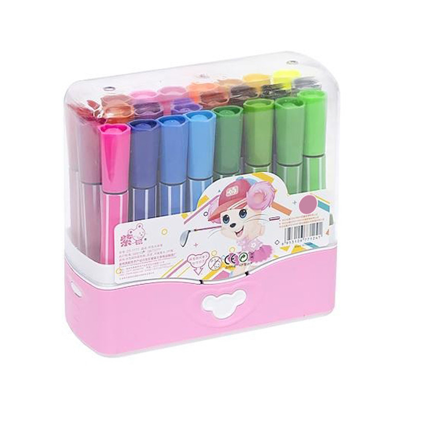 Дитячий набір фломастерів Bambi 1771-36(Pink) 36 кольорів