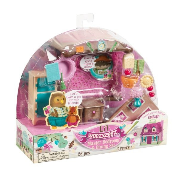 Игровой набор LIL WOODZEEZ Спальня и столовая 6127Z