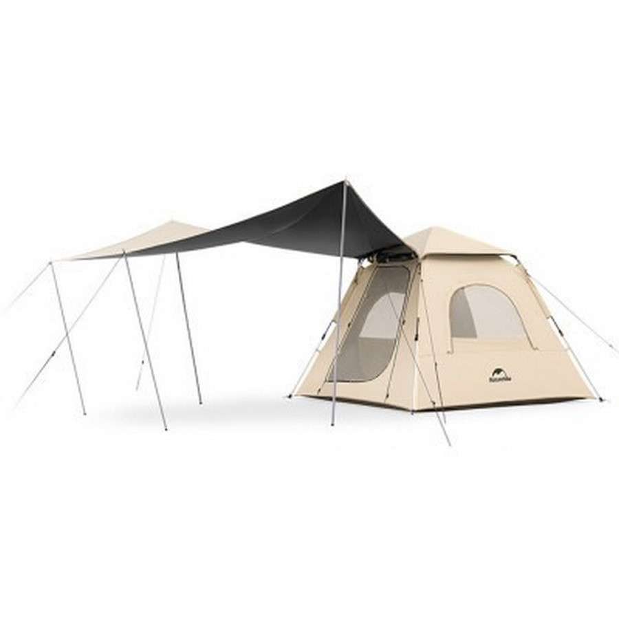Намет тримісний CNK2300ZP014 Naturehike 6976023921117 з навісом, бежевий