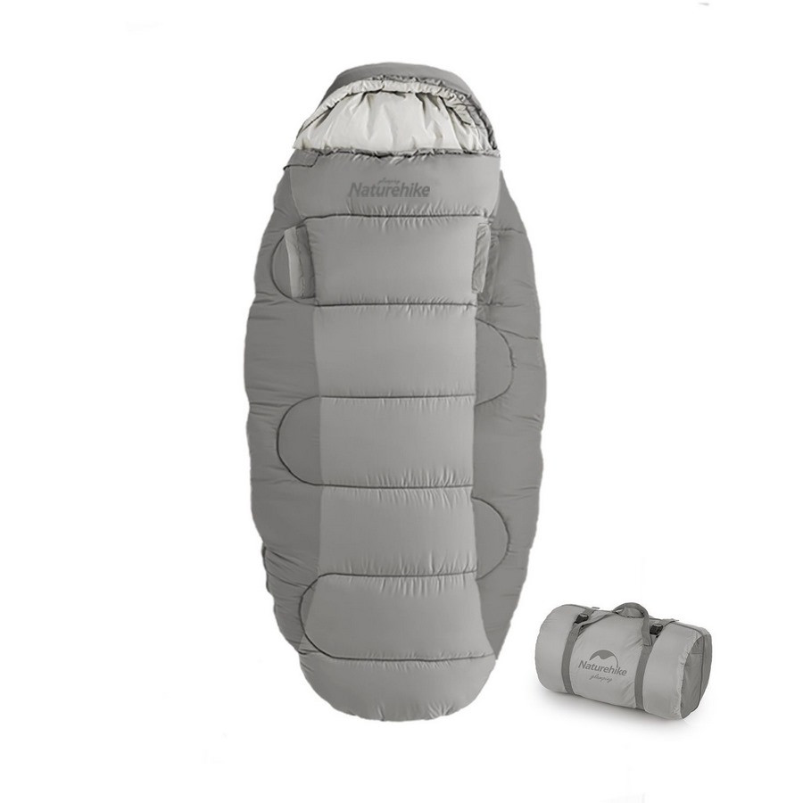 Спальний мішок овальний PS200 NH20MSD03 Naturehike 6927595775868 сірий