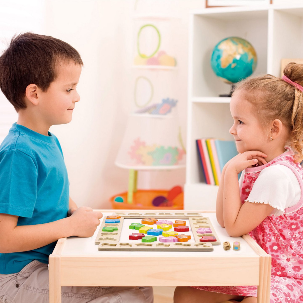 Дерев'яна розвиваюча іграшка Карнавал тварин Viga Toys 50450 гра-сортер