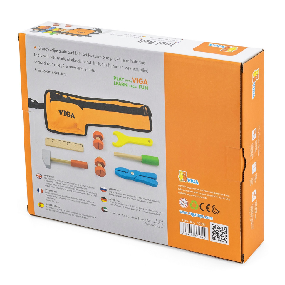 Ігровий набір Пояс з інструментами Viga Toys 50532 дерев'яний