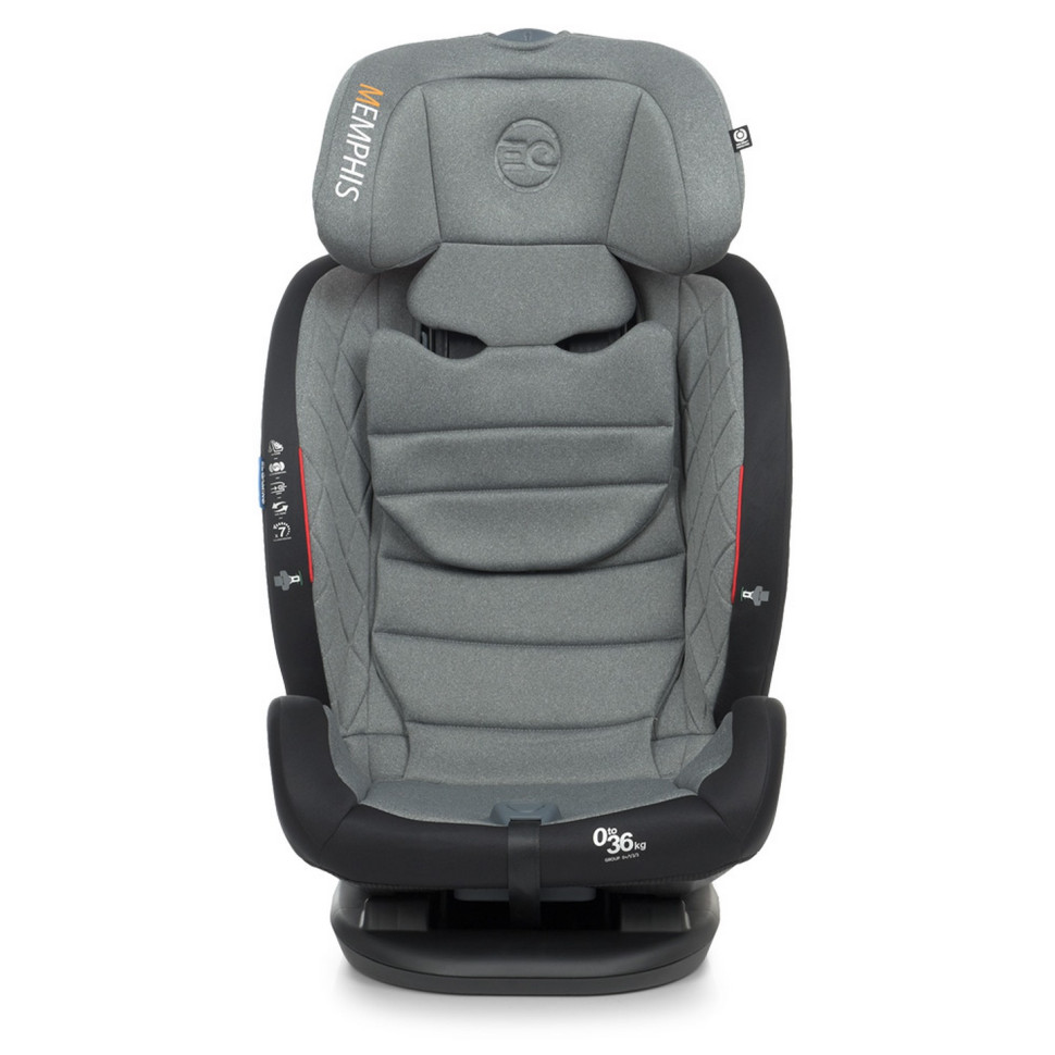 Автокресло ME 1093 MEMPHIS Gray Black