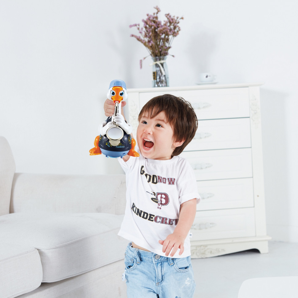Интерактивная игрушка Гусь-саксофонист Hola Toys 6111-blue музыкальная