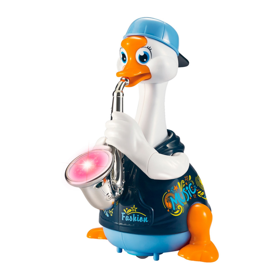 Интерактивная игрушка Гусь-саксофонист Hola Toys 6111-blue музыкальная