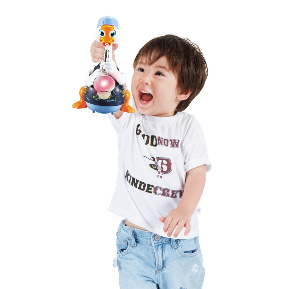 Интерактивная игрушка Гусь-саксофонист Hola Toys 6111-blue музыкальная
