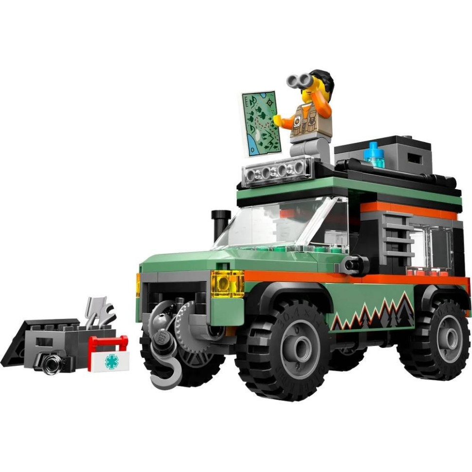 Конструктор Позашляхова гірська вантажівка 4x4 LEGO 60447, 221 деталь
