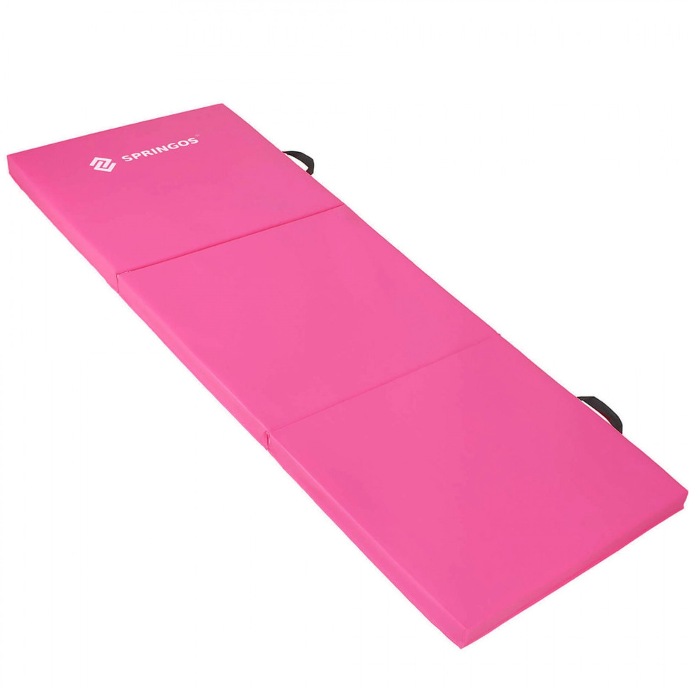 Мат гимнастический складной Springos FA0061 Pink 180x60x5.5 cм