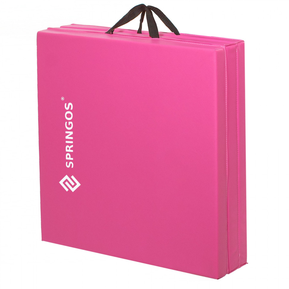 Мат гимнастический складной Springos FA0061 Pink 180x60x5.5 cм
