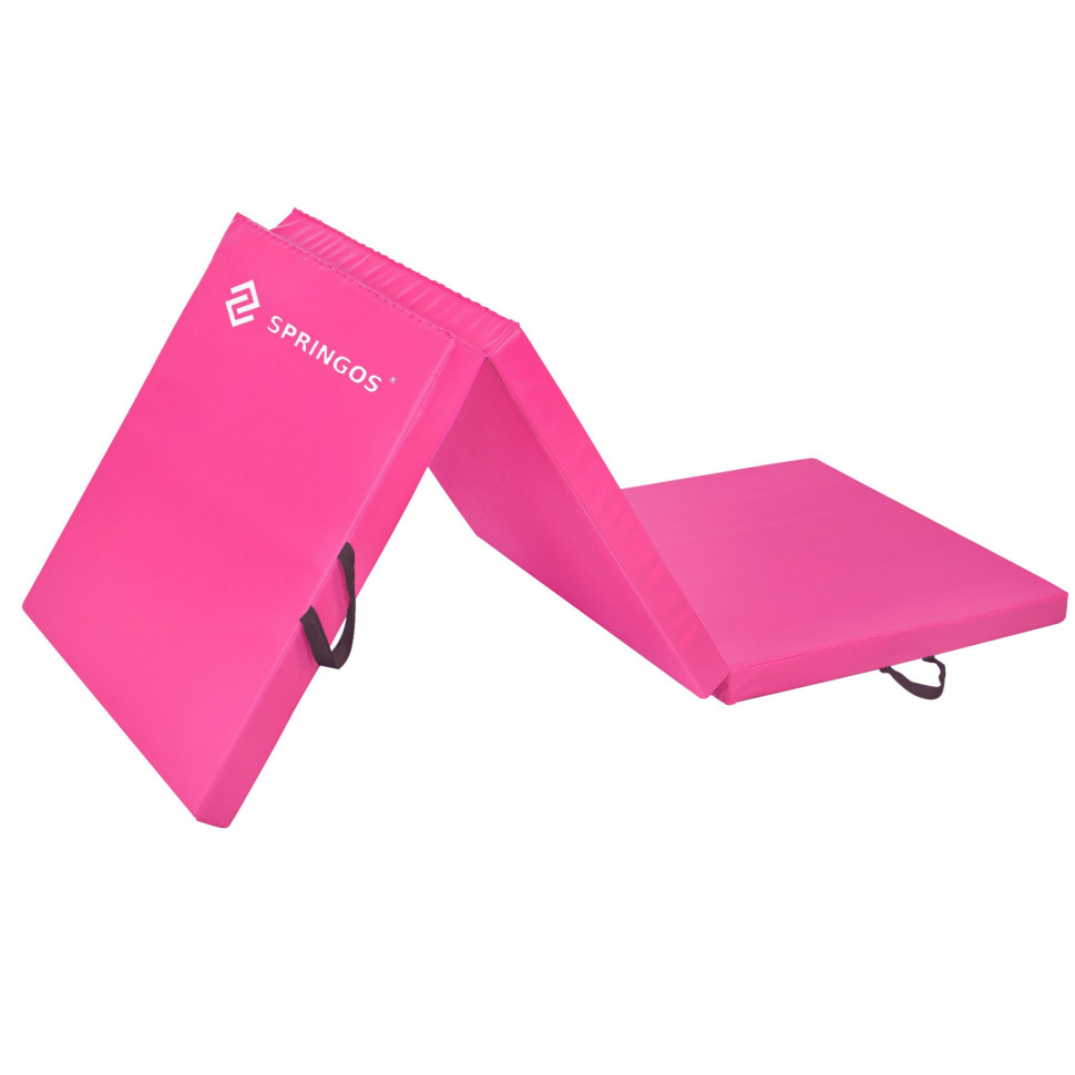 Мат гимнастический складной Springos FA0061 Pink 180x60x5.5 cм