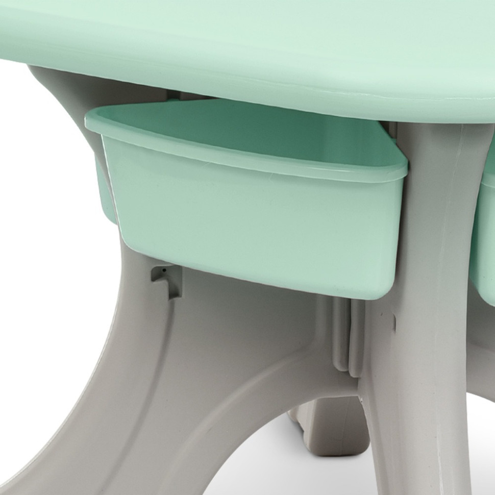 Детский столик с двумя стульями Bambi NEW TABLE-5 бежево-мятный