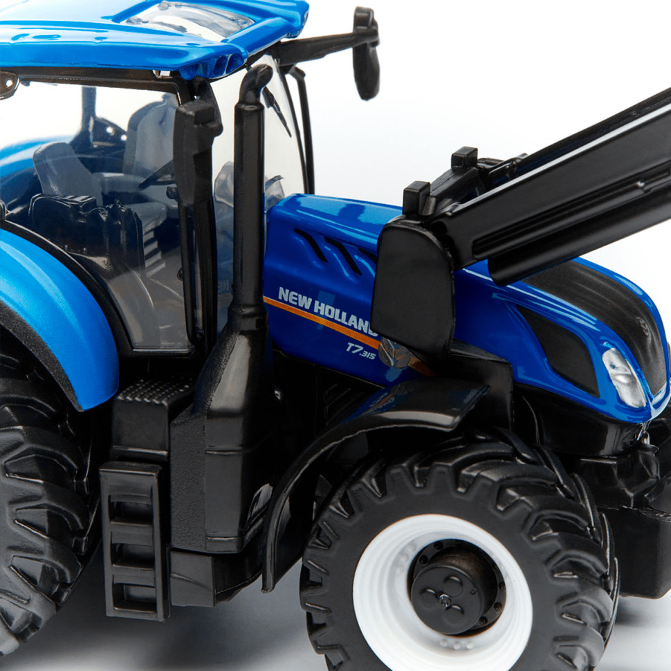 Детская игрушка Трактор NEW HOLLAND T7.315 Bburago 18-31632 с фронтальным погрузчиком