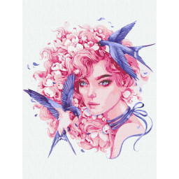 Картина за номерами "Мелодійна" ©lesya_nedzelska_art Ідейка KHO4958, 30х40 см