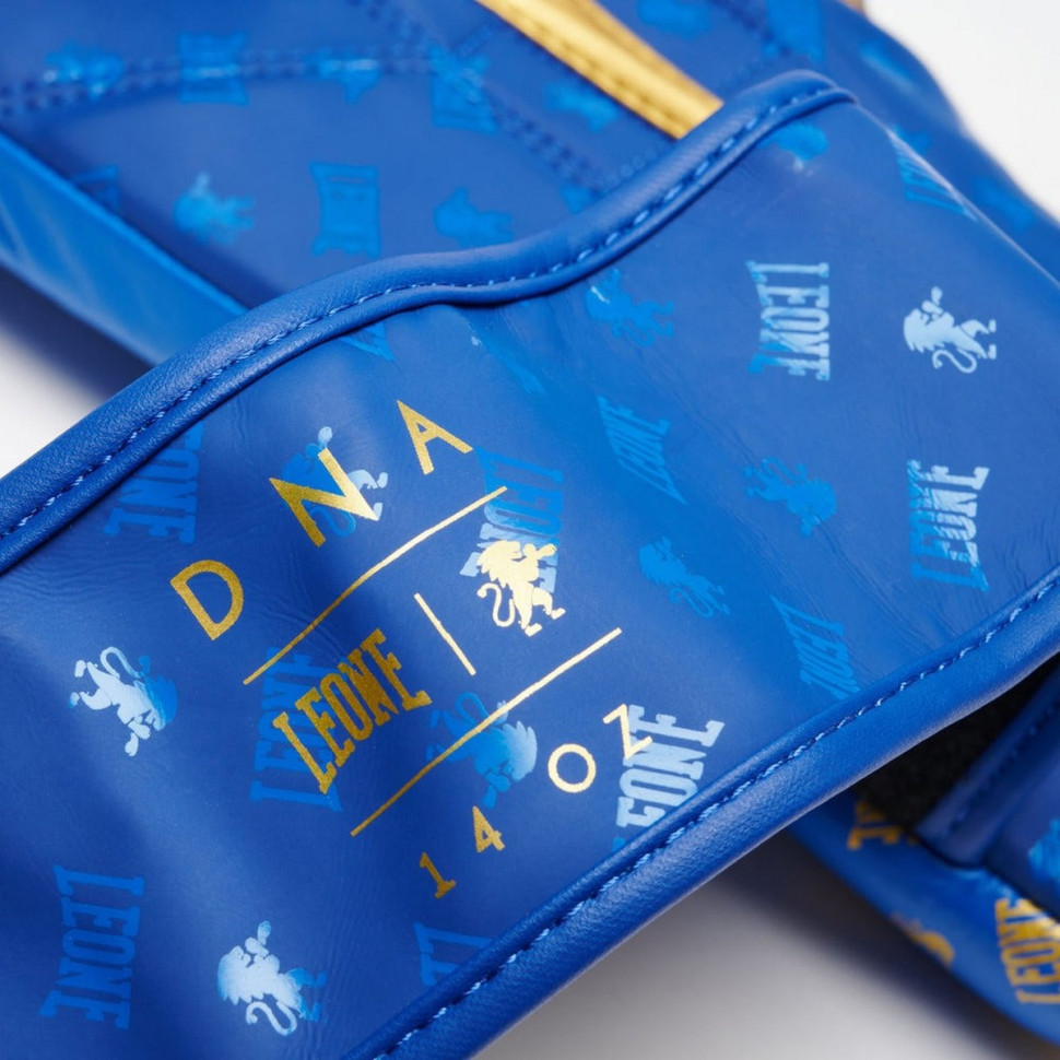 Боксерські рукавиці GN220 DNA Leone GN220_Blue_10oz 10 унцій (бинти в комплекті)