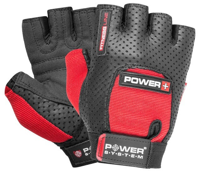Перчатки для фитнеса Power Plus Power System PS-2500_2XL_Black-red, Black/Red XXL