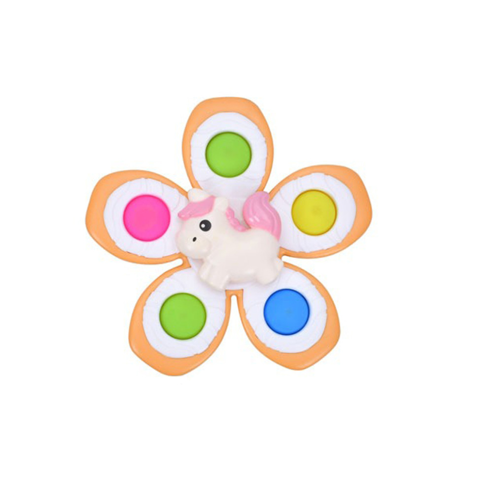 Детская погремушка-спинер с мягкими кнопками 