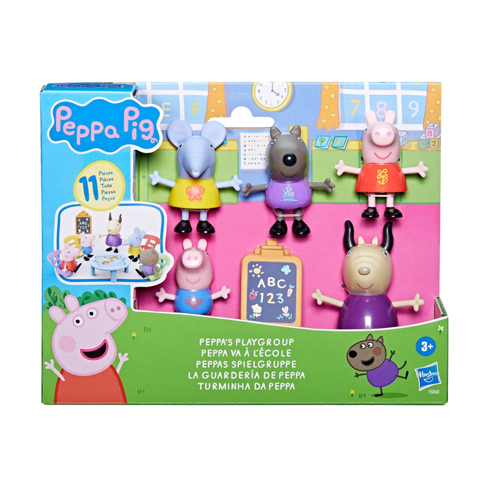 Ігровий набір фігурок Клас Пеппи Peppa Pig F8868, 5 штук в наборі