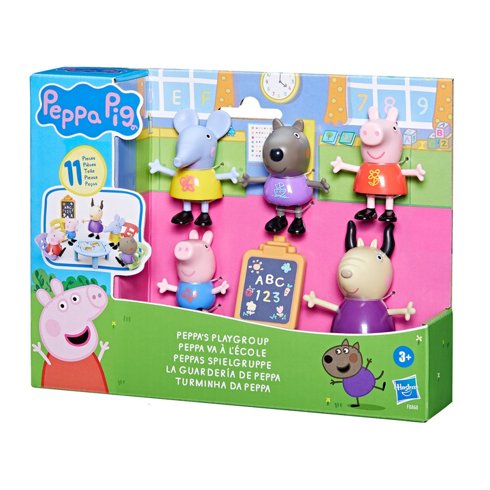 Ігровий набір фігурок Клас Пеппи Peppa Pig F8868, 5 штук в наборі