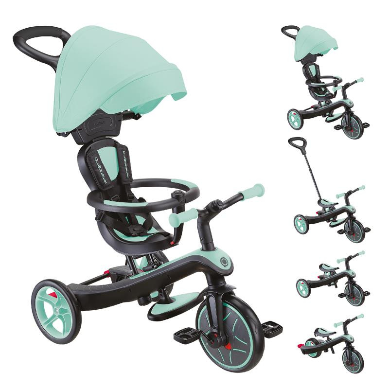 Велосипед дитячий EXPLORER TRIKE 4в1 DELUXE PLAY GLOBBER 634-206 м'ятний, до 20кг