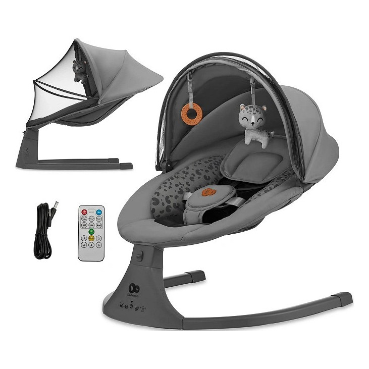 Детское кресло-качалка Lumi 2 Kinderkraft KBLUMI02DGR0000 Dark Grey