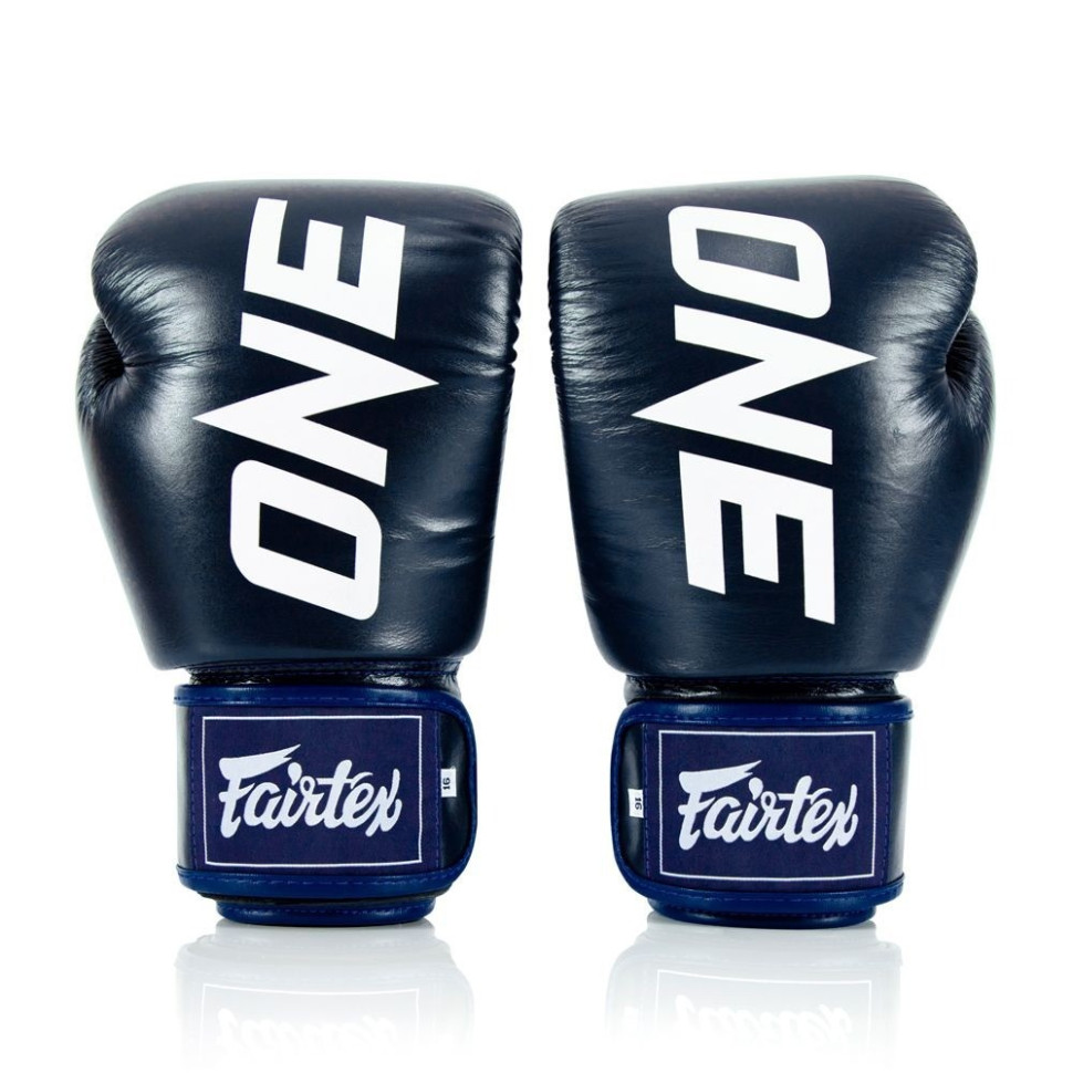 Боксерские перчатки BGV1-ONE Fairtex BGV1-ONE_10oz_Blue 10 унций (бинты в комплекте)
