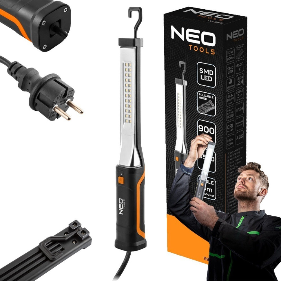Фонарь инспекционный Neo Tools 99-044 черный 900 люмен