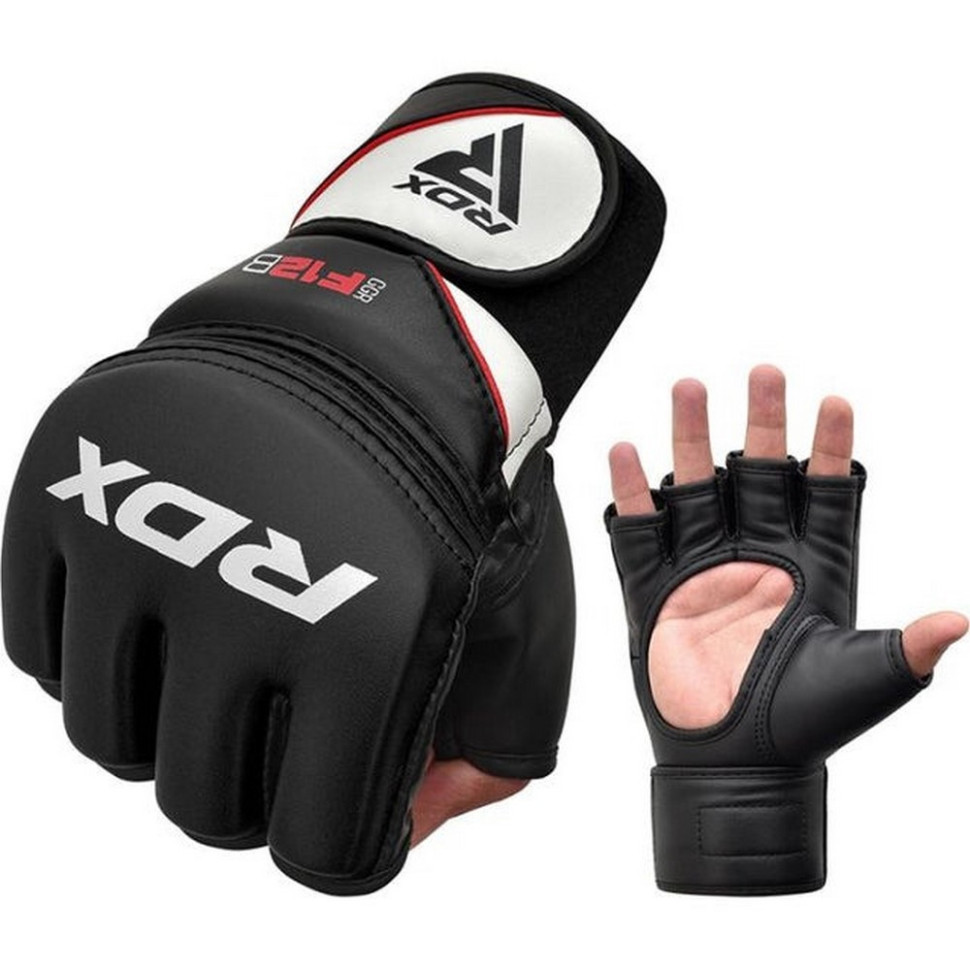 Перчатки для ММА F12 Model GGRF RDX Inc Limited GGR-F12B-XL, Black, XL (капа в комплекте)