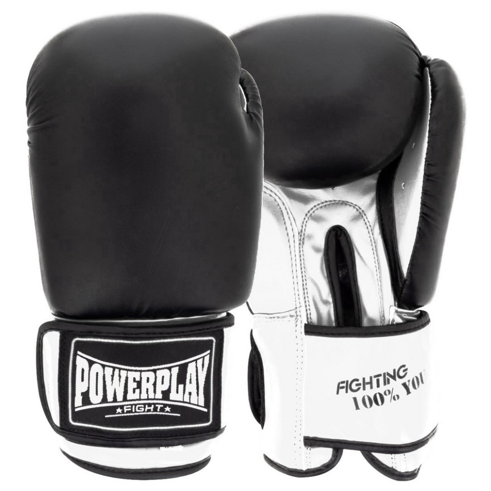 Боксерські рукавиці 3004 Classic PowerPlay PP_3004_16oz_Bl/White, розмір 16 унцій