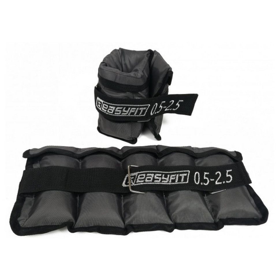 Обважнювачі для ніг і рук з металом Metal EasyFit EF-АWТМ-525, 0,5-2,5 кг