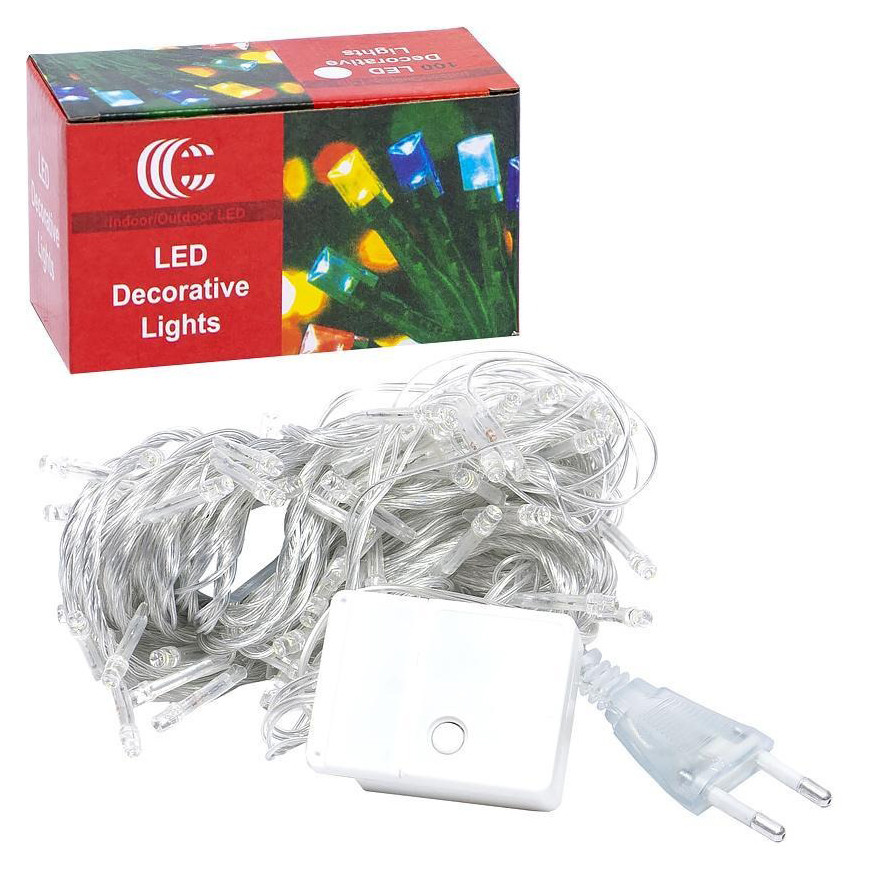 Гірлянда електрична LED COLOR-IT D-11 холодний білий 100(80L) 9 метрів