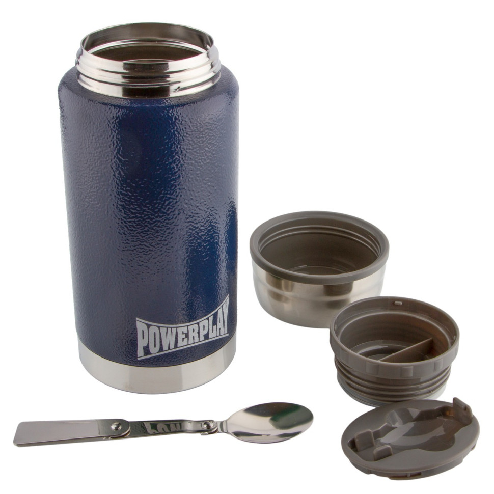 Термос пищевой PowerPlay PP_9002_750ml_Blue, Синий, 750 мл