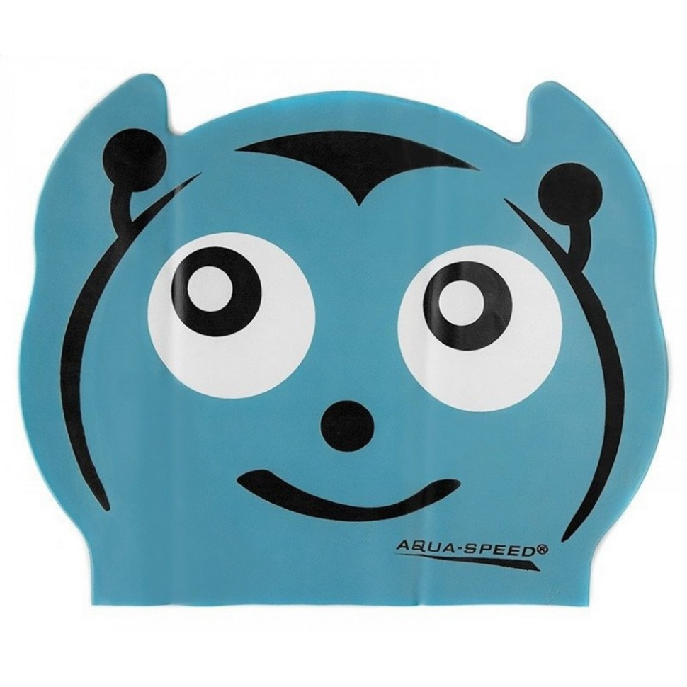 Шапка для плавання ZOO LATEX UFO 5766 Aqua Speed ​​116-ufo, синій нло, OSFM