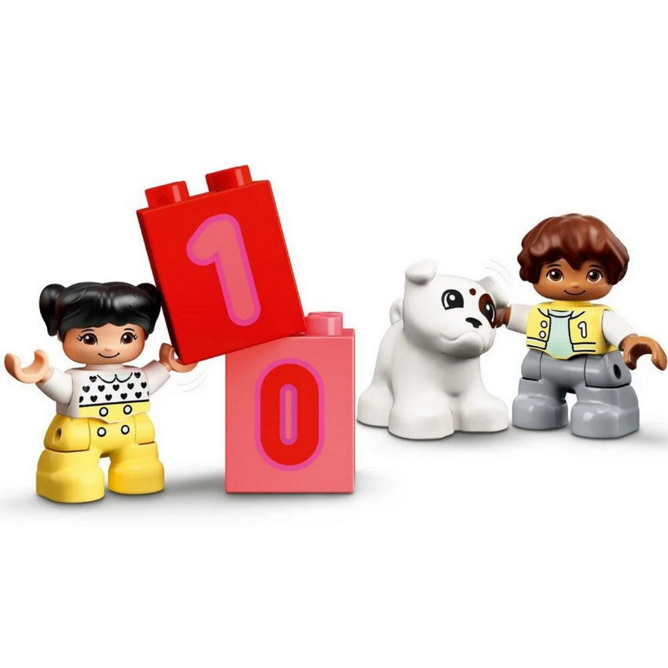 Конструктор LEGO DUPLO Поезд с цифрами - учимся считать 10954