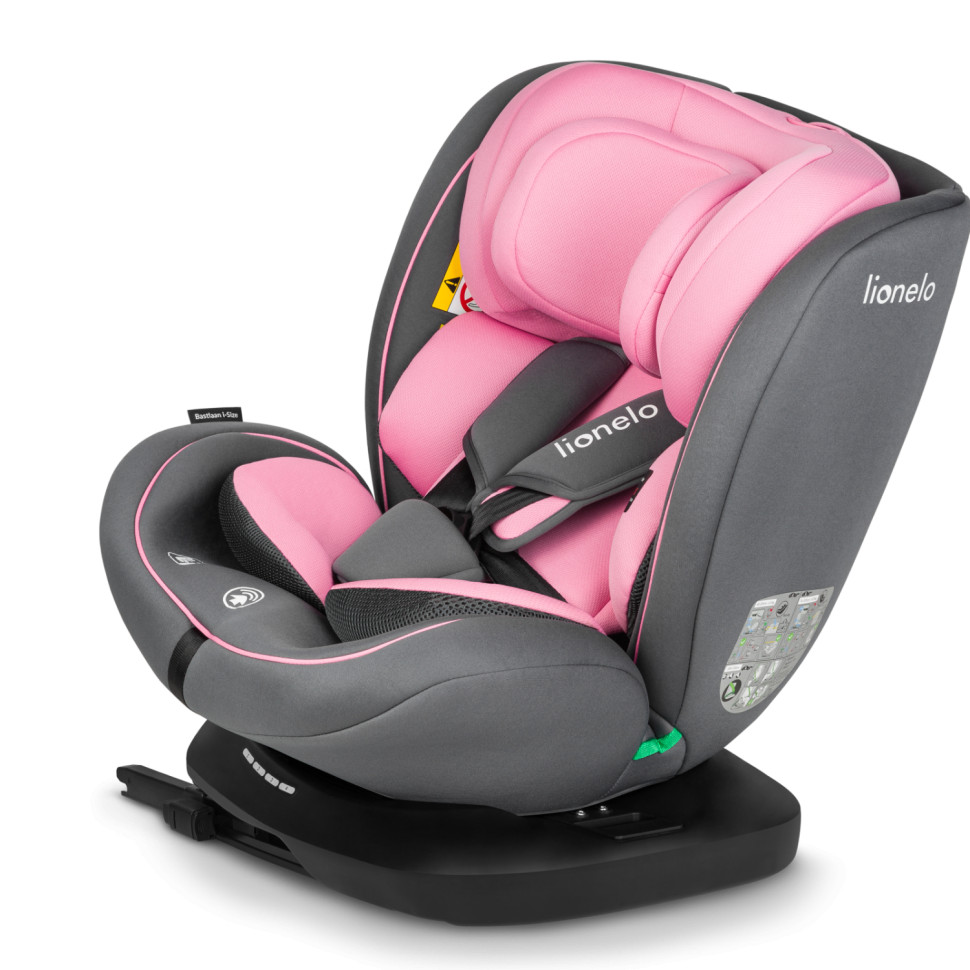 Дитяче автокрісло BASTIAAN Lionelo 70558377 I-SIZE, PINK BABY