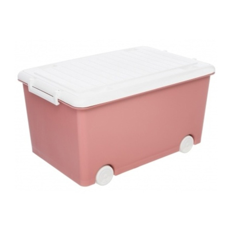 Ящик для детских игрушек Multi Tega Baby PW-002-123 розовый