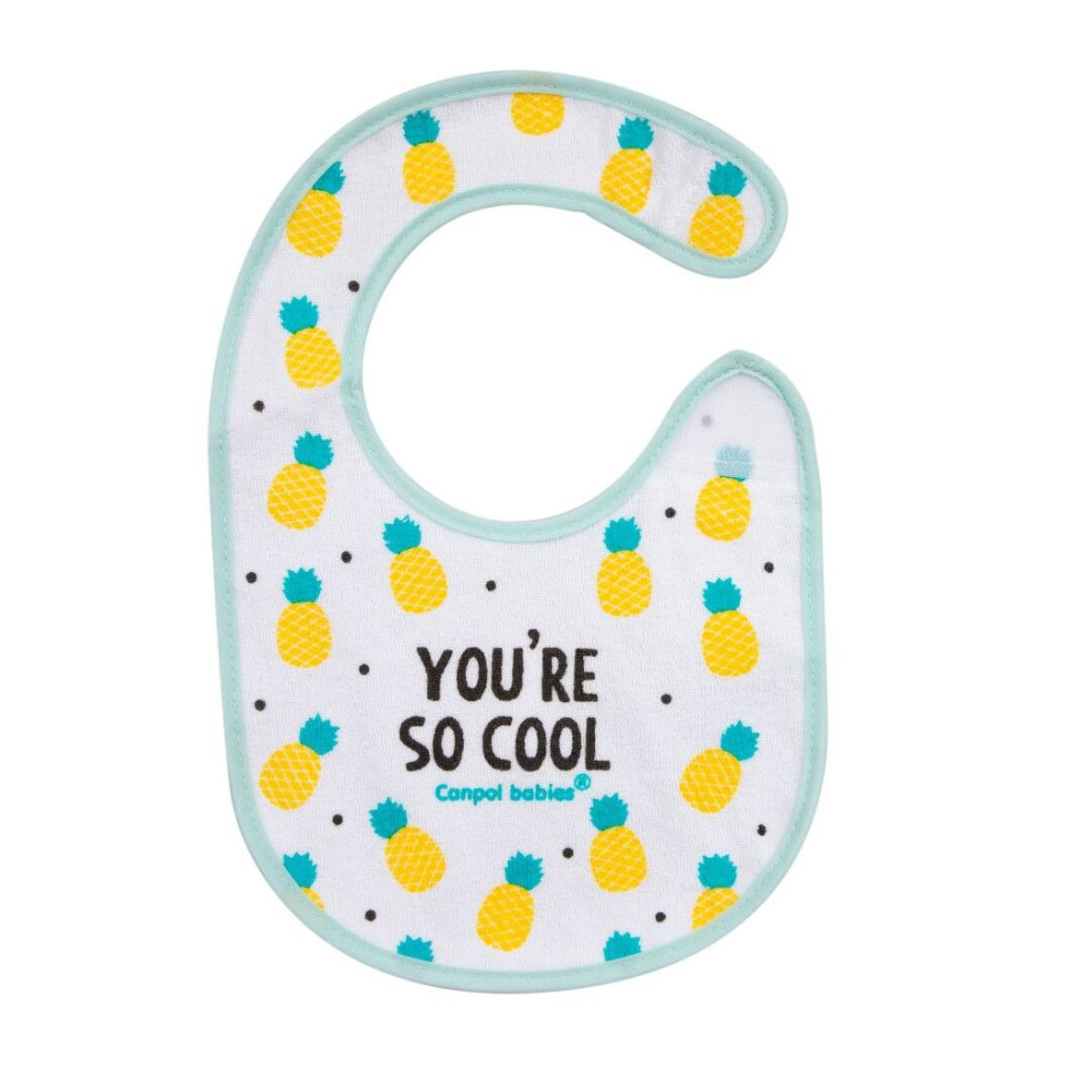 Дитячий слинявчик So Cool Canpol babies 15/114_tur бавовняний 