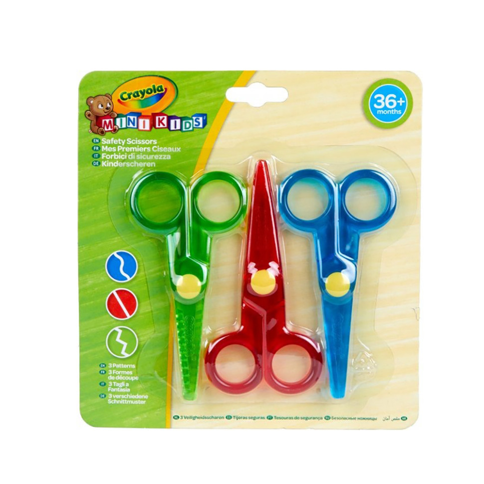 Дитячий набір ножиць Mini Kids Crayola 81-8119, 3 шт