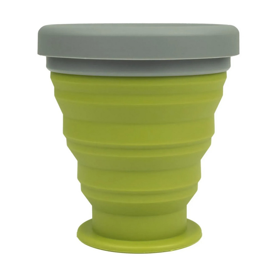Стакан складаний Tribe T-FF-0001-olive 200 мл, силиконовий
