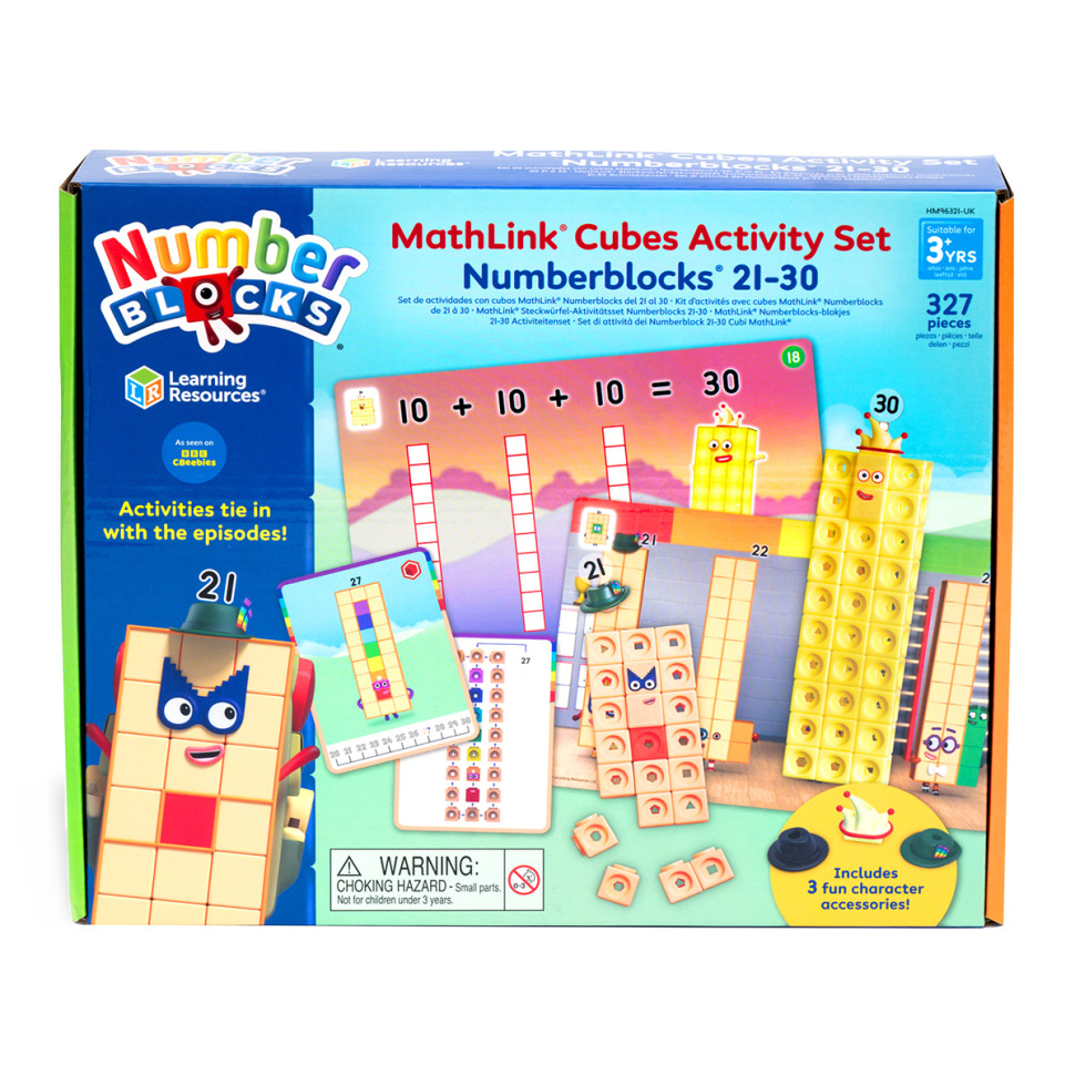 Навчальний ігровий набір Вчимося рахувати 21-30 MathLink® Learning Resources HM96321-UK серії Numberblocks