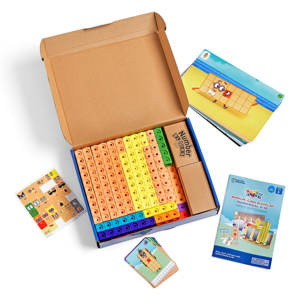 Навчальний ігровий набір Вчимося рахувати 21-30 MathLink® Learning Resources HM96321-UK серії Numberblocks