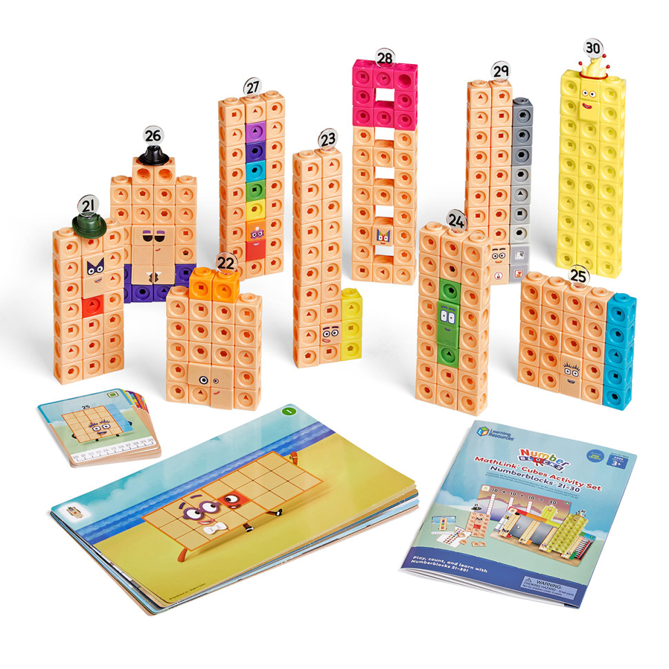 Навчальний ігровий набір Вчимося рахувати 21-30 MathLink® Learning Resources HM96321-UK серії Numberblocks